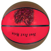 ランニング文字付きレッドブルカスタムバスケットボール バスケットボール (正面)