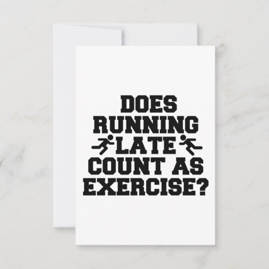 ランニング晩期 サンキューカード (正面)