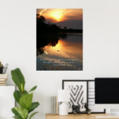 ランニング水 – ポスター (ホームオフィス)