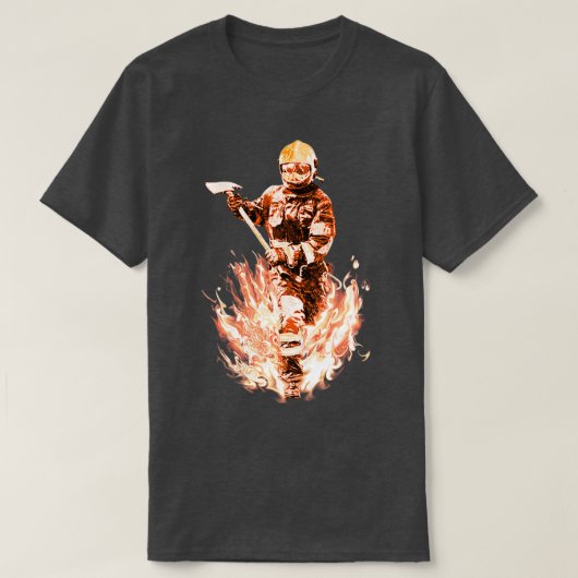 ランニング火の中 Tシャツ (デザイン正面)