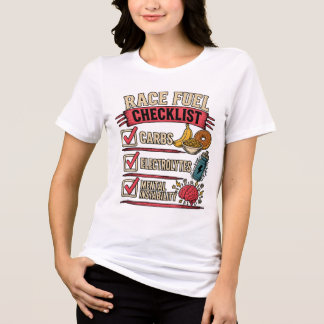 ランニング燃料チェックリスト | 面白いランナーグッズ トライブレンドTシャツ