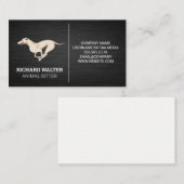 ランニング犬 |アニマルシッター名刺 名刺 (正面/裏面)