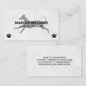 ランニング犬 |動物サービス 名刺 (正面/裏面)