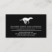 ランニング犬 |動物トレーナー 名刺 (裏面)