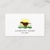 ランニング犬 名刺 (正面)