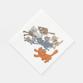 ランニング猫 スタンダードランチョンナプキン (角)