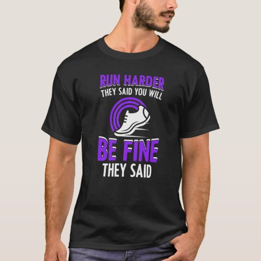 ランニング用ジョギングの名言 ランナー 1 Tシャツ (正面)
