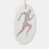 ランニング男 セラミックオーナメント (右)