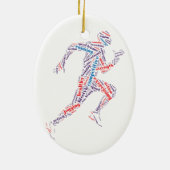 ランニング男 セラミックオーナメント (裏面)
