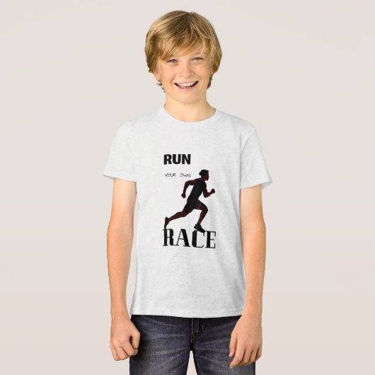 ランニング男 トライブレンドTシャツ (正面全面)
