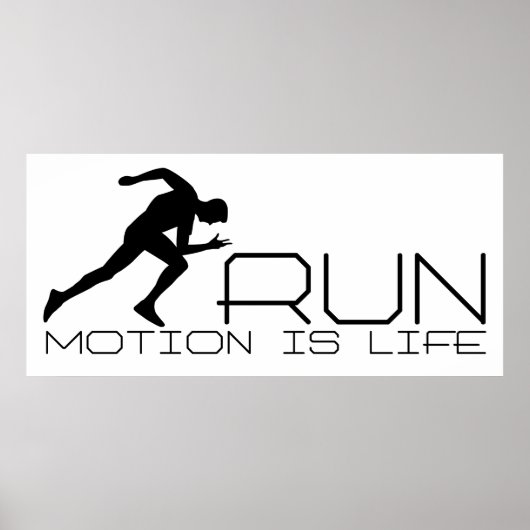 ランニング男 ポスター (正面)