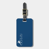 ランニング男 ラゲッジタグ (正面縦)