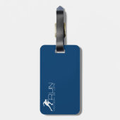 ランニング男 ラゲッジタグ (裏面縦)