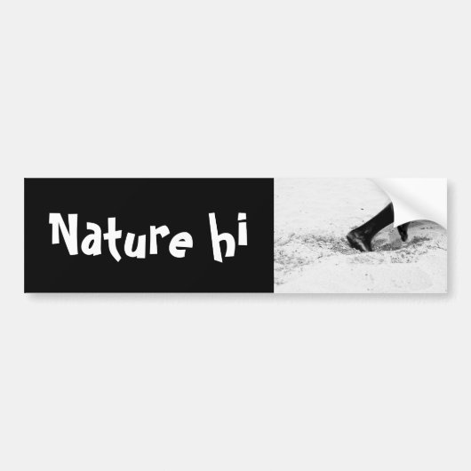 ランニング砂の上に バンパーステッカー (正面)