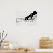 ランニング砂の上に ポスター (キッチン)