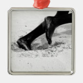 ランニング砂の上に メタルオーナメント (正面)