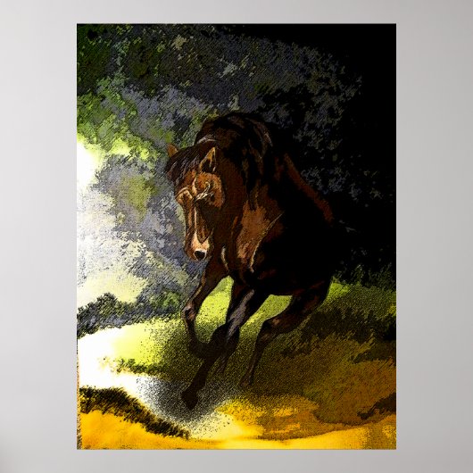 ランニング自由プリント ポスター (正面)