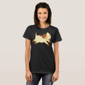 ランニング茶色の犬 Tシャツ (正面フル)