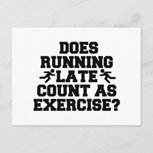 ランニング遅い ポストカード (正面)