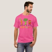 ランニング野菜 にんじん ブロッコリー ピーマン ランナー Tシャツ (正面フル)