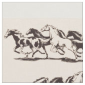 ランニング野馬プリント ファブリック (クローズアップ)