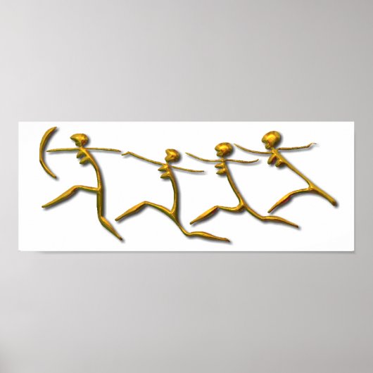 ランニング金ゴールド ポスター (正面)