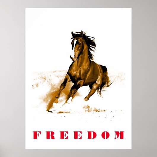 ランニング馬のアートワークやる気を起こさせるポスター ポスター (正面)