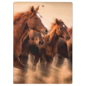 ランニング馬ぼやけと飛んでいる人 クリップボード (裏面)