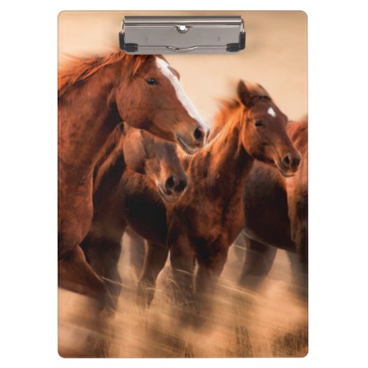 ランニング馬ぼやけと飛んでいる人 クリップボード (正面)