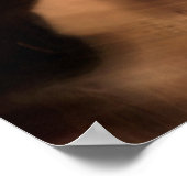 ランニング馬ぼやけと飛んでいる人 ポスター (角)