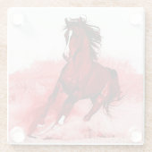 ランニング馬 ガラスコースター (裏面)