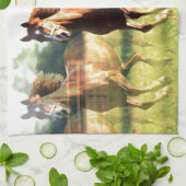 ランニング馬 キッチンタオル (折り畳み)