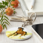 ランニング馬 キーホルダー (側面)