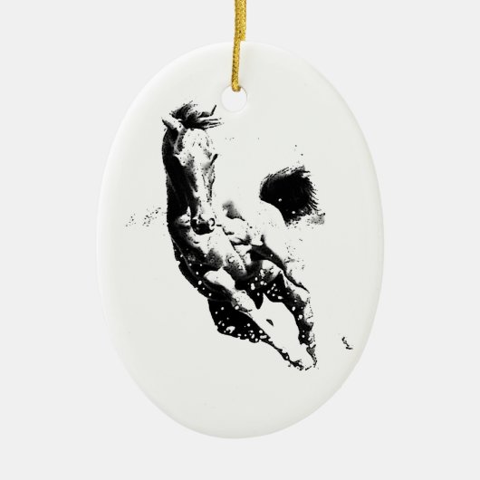 ランニング馬 セラミックオーナメント (正面)