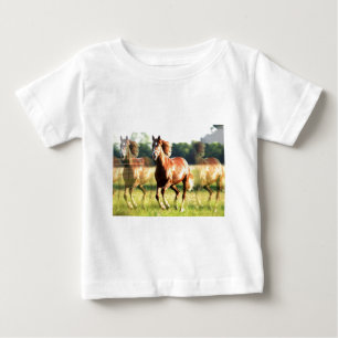 ランニング馬 ベビーTシャツ