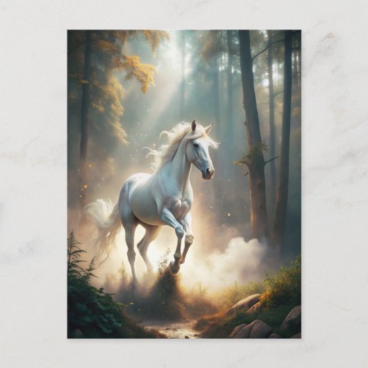 ランニング馬 ポストカード (正面)