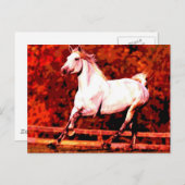 ランニング馬 ポストカード (正面/裏面)