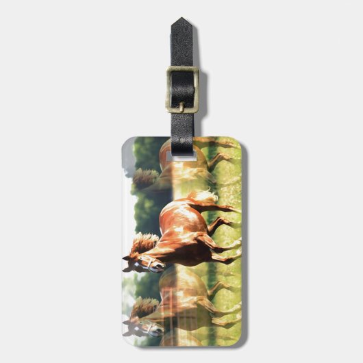 ランニング馬 ラゲッジタグ (正面縦)