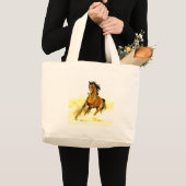 ランニング馬 ラージトートバッグ (正面(商品))