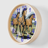 ランニング馬 壁時計 (傾斜)