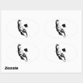 ランニング馬 楕円形シール (シート)