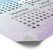 ランニング ジョギング デザイン 2024 カレンダー ポスター (角)