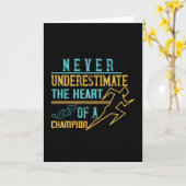 ランニング – チャンピオンを過小評価しない カード (黄色い花)