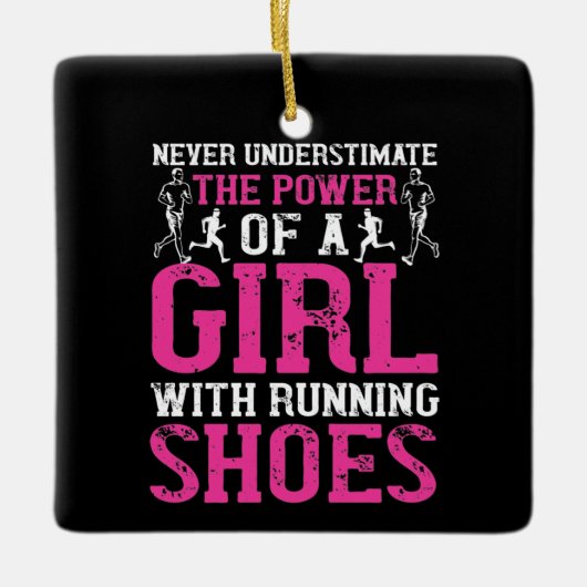 ランニング – チャンピオンを過小評価しない セラミックオーナメント (正面)
