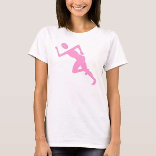 ランニング – ピンク Tシャツ (正面)