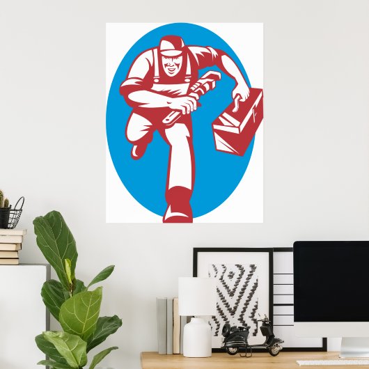 ランニング ポスター (ホームオフィス)