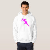 ランニング - マゼンタ パーカ (正面フル)