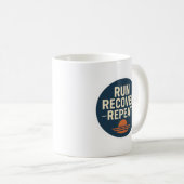 ランニング ライフスタイル マグカップ - Run. Recover. Repeat. (正面右)