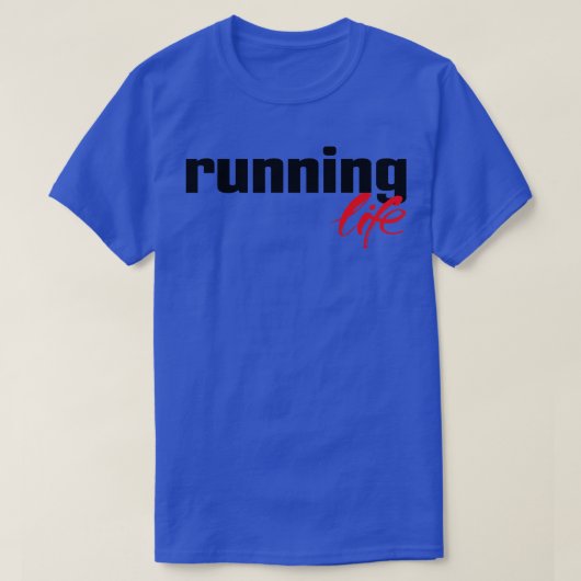 ランニング・ライフ Tシャツ (デザイン正面)