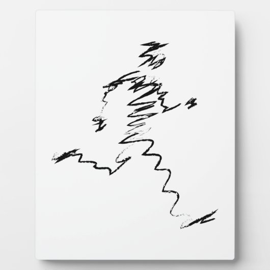 ランニング、ランナー、トリアスリート フォトプラーク (正面)